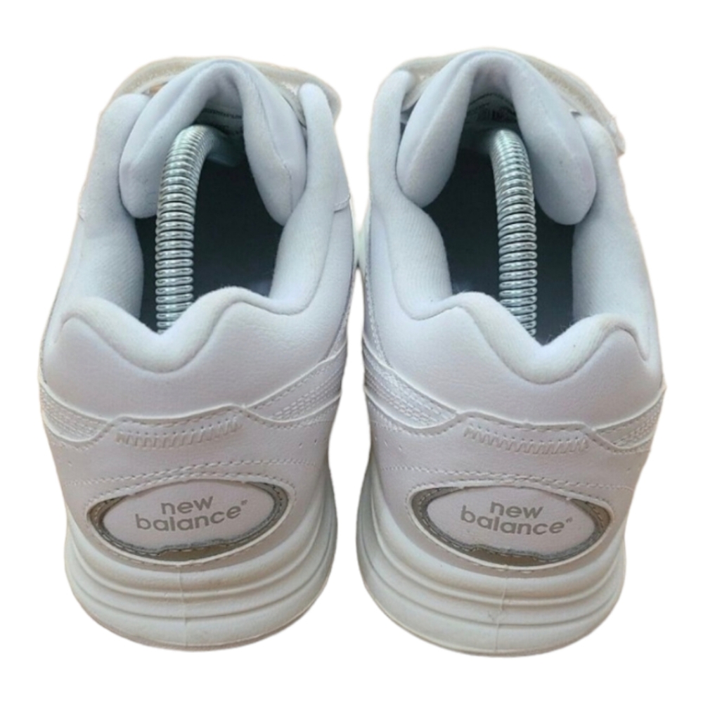 new balance white velcro shoes